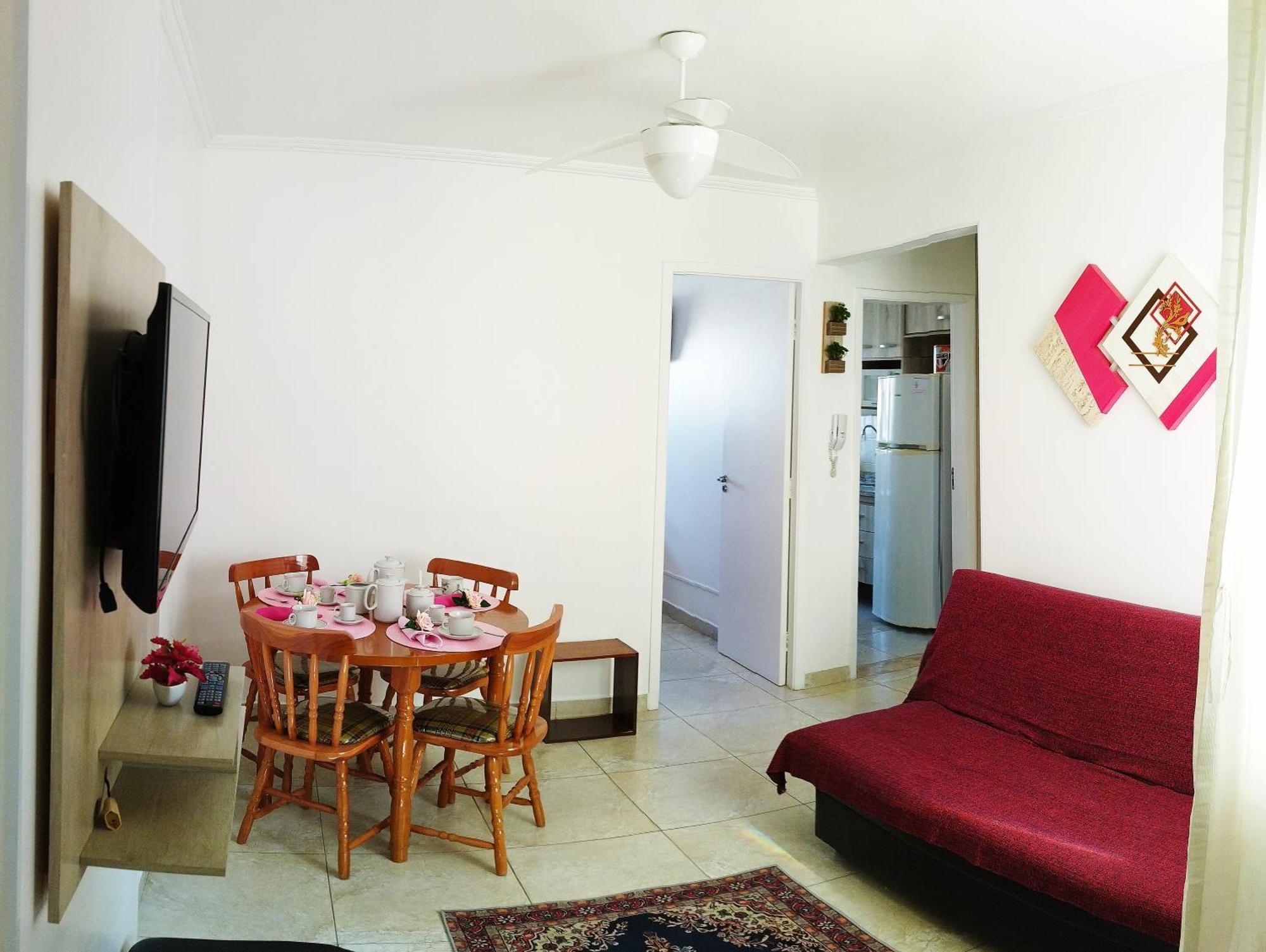 Aconchegante Apartamento Com Vista Para O Mar -Guilhermina Praia Grande  Esterno foto